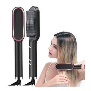 Escova Alisadora 3 em 1 Alisa e Seca Modela Cabelo